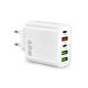 Incarcator retea 3 in 1 Smart 65w, Active, Incarcare rapida PD, QC 3.0, 1 x Type-C 65W, 1 x USB C 20W, 1 x USB QC 18W,  2 x USB A