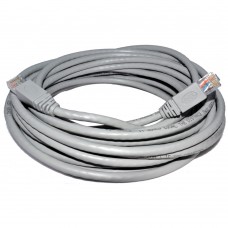 Cablu retea DeTech, 10M UTP cat 5e, gri, mufat 2 x rj45