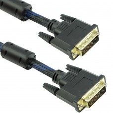 Cablu digital DVI-D, Detech, 1.5M, tata, 24+1pini, sigle link, dublu ecranat